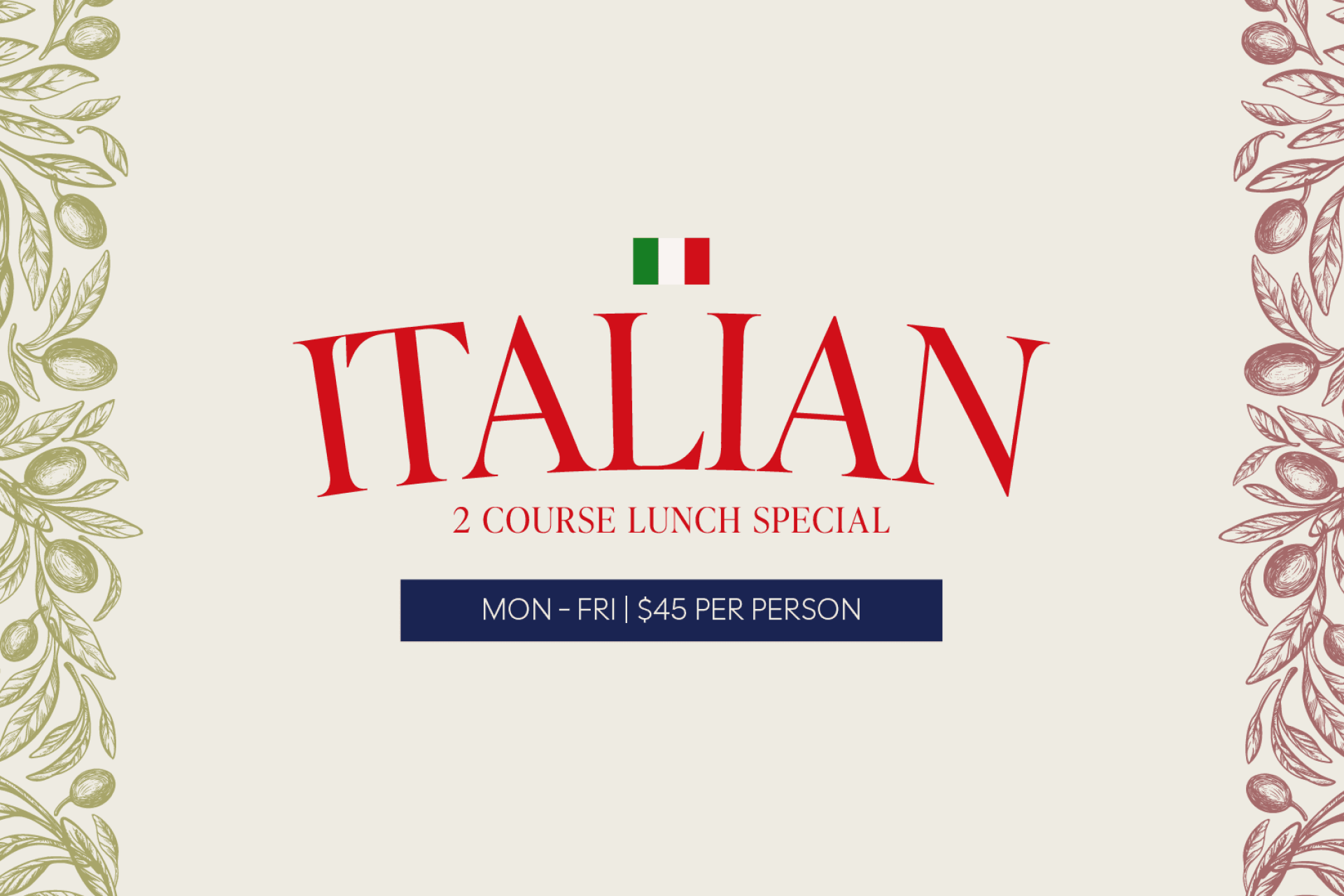 Italian Lunch Special