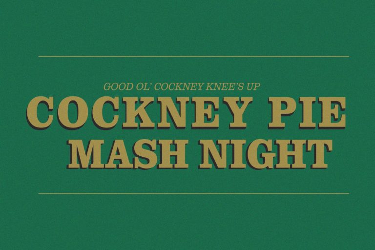 Cockney Pie Night